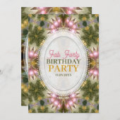 フォレストプリンセスファブフォーティバースデーパーティー 招待状 (正面/裏面)
