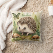 フォレストヘッジホッ男女兼用グパーソナライズされた クッション (ブランケット)