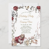 フォレストベアホリデー企業のクリスマスパーティー 招待状 (正面)