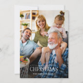 フォレストベリーピネコーンメリークリスマスフォト シーズンカード (正面)