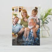 フォレストベリーピネコーンメリークリスマスフォト シーズンカード (スタンド正面)