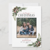 フォレストベリ素朴ーピネコーンプレイドファミリーフォト シーズンカード (正面)