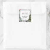 フォレストホリデークリスマスベーカリー焼いたクッキー スクエアシール (バッグ)