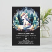 フォレストホースモダン誕生日 招待状 (スタンド正面)