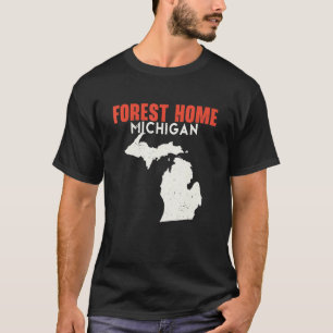 フォレストホームミシガンUSA州アメリカトラベルミシヒ Tシャツ