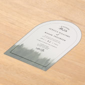 フォレストマウンテンアクリル結婚式招待状 アクリル招待状 (レイダウン)