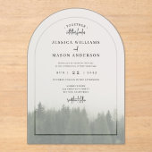 フォレストマウンテンアクリル結婚式招待状 アクリル招待状 (正面)