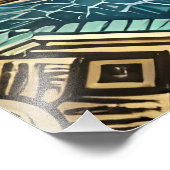 フォレストマウンテンウォーターフォボホ自然パターン フォトプリント            (角)