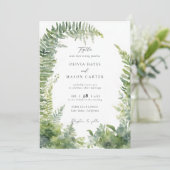 フォレストマウンテンウッドランドアーチエレガントな結婚式 招待状 (スタンド正面)