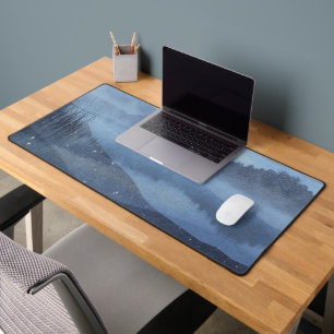 フォレストマウンテンズミストブルーレイク デスクマット