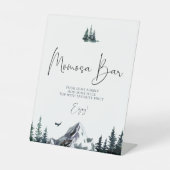 フォレストマウンテンベビーシャワーモムズバー 台座サイン (正面)