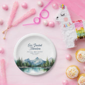 フォレストマウンテン素朴アドベンチャーベビーシャワー ペーパープレート (パーティー)