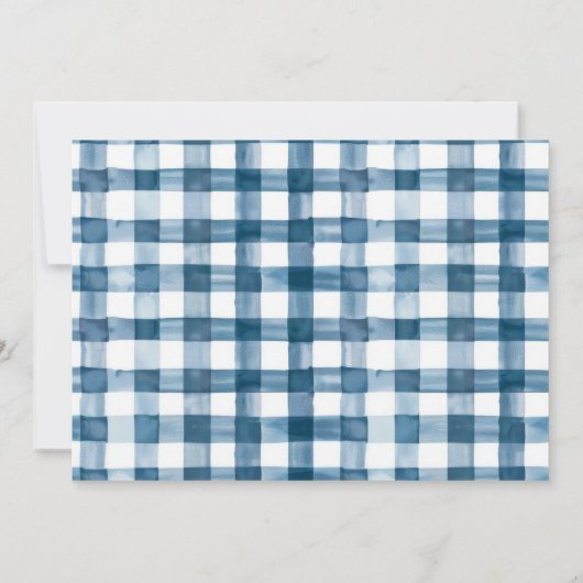 フォレストマウンテン素朴アドベンチャーベビーシャワー 招待状 (裏面)