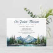 フォレストマウンテン素朴アドベンチャーベビーシャワー 招待状 (スタンド正面)