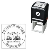 フォレストマウンテン素朴スケッチ差出人住所 セルフインキングスタンプ (インサイチュ)