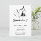 フォレストマウンテン素朴ワイルダネスブライダルシャワー 招待状 (スタンド正面)