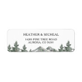フォレストマウンテン結婚ズ差出人住所 ラベル (正面)