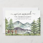 フォレストマウン素朴テン引っ越しました新しいホームムービング 案内状 (正面)