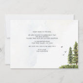 フォレストマウン素朴テン引っ越しました新しいホームムービング 案内状 (裏面)