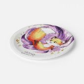 フォレストマジカルキツネ誕生日 ペーパープレート (アングル)