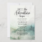 フォレストミストアドベンチャー山赤ちゃんシャワー 招待状 (正面)