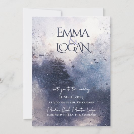 フォレストミスト招待状 招待状 (正面)