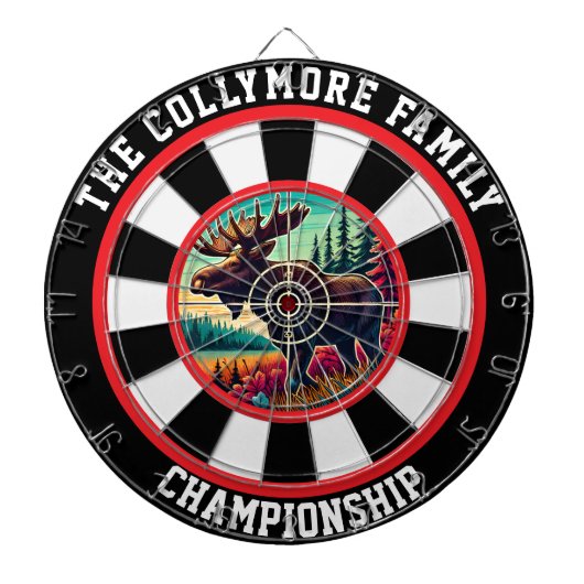 フォレストムースインクロスヘアカーソルデザイン ダーツボード (正面)