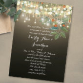 フォレストメイスンジャールガーランド照明結婚式の招待 招待状