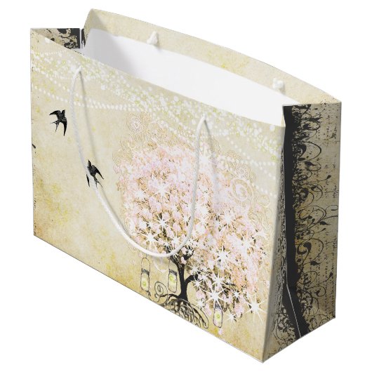 フォレストメイソンジャールピンクハートリーフホタル ラージペーパーバッグ (裏面アングル)