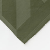 フォレストモス千鳥格子のス フリースブランケット (角)