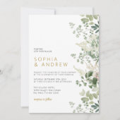 フォレストユーカリプスグリーンリー結婚式招待状 招待状 (正面)