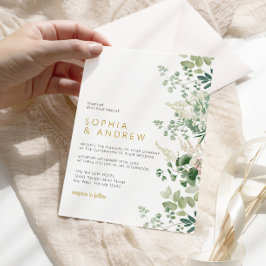 フォレストユーカリプスグリーンリー結婚式招待状 招待状