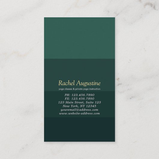 フォレストヨガ瞑想霊気インストラクタークラスパス ロイヤリティカード (裏面)