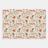 フォレストライフチップムンクリスのドングルスウサギ ラッピングペーパーシート (正面3)