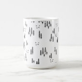フォレストラインアートパターン コーヒーマグカップ (中央)