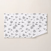 フォレストラインアートパターン バスタオルセット (ハンドタオル)