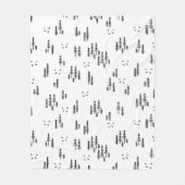 フォレストラインアートパターン フリースブランケット (正面)