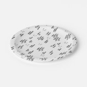 フォレストラインアートパターン ペーパープレート (アングル)