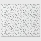 フォレストラインアートパターン ラッピングペーパー (フラット)