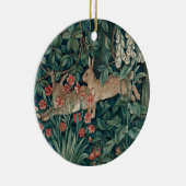フォレストラビットタペストリー セラミックオーナメント (右)
