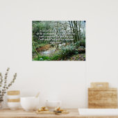 フォレストリバーイザヤ41:10プリント ポスター (キッチン)