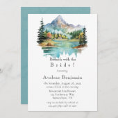 フォレストレイクサイドマウンテンブランチと花嫁 招待状 (正面/裏面)
