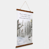 フォレストレイクハウスウォーターカラーオプションの文言 吊り下げ型タペストリー (傾斜あり)