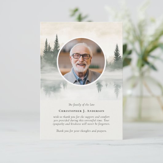 フォレストレイク写真悔やみや弔慰葬儀記念館 サンキューカード (スタンド正面)