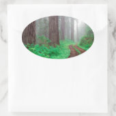 フォレストレッドウッド 楕円形シール (バッグ)