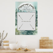 フォレストワンダー ラスティックエンゲージメントパーティー フォトブース ポスター (キッチン)