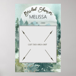 フォレストワンダー ラスティック ブライダルシャワー フォトブース ポスター