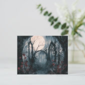 フォレスト不気味フルムーンレッドローゼハロウィーン シーズンポストカード (スタンド正面)
