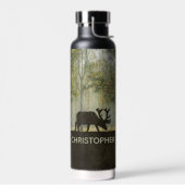 フォレスト内のマウスイラストレーションの名前の追加 ウォーターボトル (左面)