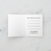 フォレスト内の格言付きの新しい住所のお知らせ 案内状 (内部)